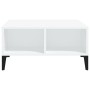Mesa de centro madera contrachapada blanca 60x60x30 cm en Mesas de centro | Comprar online en Foru.es