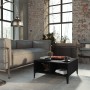 Mesa de centro madera contrachapada negro 60x60x30 cm en Mesas de centro | Comprar online en Foru.es