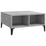 Mesa de centro madera contrachapada gris hormigón 60x60x30 cm en Mesas de centro | Comprar online en Foru.es