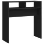 Mesa consola de madera contrachapada negro 78x30x80 cm de vidaXL, Mesas auxiliares - Ref: Foro24-808297, Precio: 39,05 €, Des...