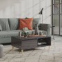Mesa de centro madera contrachapada gris brillante 90x60x35 cm en Mesas de centro | Comprar online en Foru.es