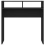 Mesa consola de madera contrachapada negro 78x30x80 cm de vidaXL, Mesas auxiliares - Ref: Foro24-808297, Precio: 39,05 €, Des...