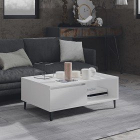 Mesa de centro madera contrachapada blanco 90x60x35 cm en Mesas de centro | Comprar online en Foru.es