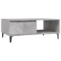 Mesa de centro madera contrachapada gris hormigón 90x60x35 cm en Mesas de centro | Comprar online en Foru.es
