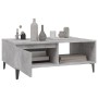 Mesa de centro madera contrachapada gris hormigón 90x60x35 cm en Mesas de centro | Comprar online en Foru.es