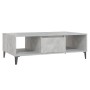 Mesa centro madera contrachapada gris hormigón 103,5x60x35 cm en Mesas de centro | Comprar online en Foru.es