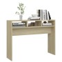 Mesa consola madera contrachapada roble Sonoma 105x30x80 cm de vidaXL, Mesas auxiliares - Ref: Foro24-808308, Precio: 45,60 €...