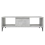 Mesa centro madera contrachapada gris hormigón 103,5x60x35 cm en Mesas de centro | Comprar online en Foru.es
