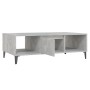 Mesa centro madera contrachapada gris hormigón 103,5x60x35 cm en Mesas de centro | Comprar online en Foru.es