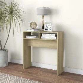 Mesa consola madera contrachapada roble Sonoma 78x30x80 cm de vidaXL, Mesas auxiliares - Ref: Foro24-808299, Precio: 36,68 €,...