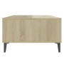 Mesa de centro madera contrachapada blanco roble 103,5x60x35cm en Mesas de centro | Comprar online en Foru.es