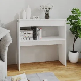 Konsolentisch aus weißem Holzwerkstoff 80x30x80 cm von vidaXL, Seitentische - Ref: Foro24-808314, Preis: 42,06 €, Rabatt: %