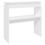 Mesa consola madera de ingeniería blanca 80x30x80 cm de vidaXL, Mesas auxiliares - Ref: Foro24-808314, Precio: 42,66 €, Descu...