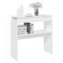 Mesa consola madera de ingeniería blanca 80x30x80 cm de vidaXL, Mesas auxiliares - Ref: Foro24-808314, Precio: 42,06 €, Descu...