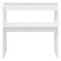 Mesa consola madera de ingeniería blanca 80x30x80 cm de vidaXL, Mesas auxiliares - Ref: Foro24-808314, Precio: 42,06 €, Descu...
