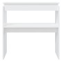 Mesa consola madera de ingeniería blanca 80x30x80 cm de vidaXL, Mesas auxiliares - Ref: Foro24-808314, Precio: 42,66 €, Descu...