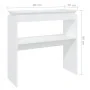 Mesa consola madera de ingeniería blanca 80x30x80 cm de vidaXL, Mesas auxiliares - Ref: Foro24-808314, Precio: 42,06 €, Descu...