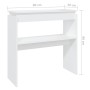 Mesa consola madera de ingeniería blanca 80x30x80 cm de vidaXL, Mesas auxiliares - Ref: Foro24-808314, Precio: 42,66 €, Descu...