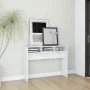 Mesa consola madera de ingeniería blanco brillo 105x30x80 cm de vidaXL, Mesas auxiliares - Ref: Foro24-808311, Precio: 50,29 ...