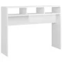 Mesa consola madera de ingeniería blanco brillo 105x30x80 cm de vidaXL, Mesas auxiliares - Ref: Foro24-808311, Precio: 50,29 ...