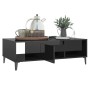 Mesa de centro madera contrachapada negro brillo 103,5x60x35cm en Mesas de centro | Comprar online en Foru.es