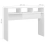 Mesa consola madera de ingeniería blanco brillo 105x30x80 cm de vidaXL, Mesas auxiliares - Ref: Foro24-808311, Precio: 50,29 ...