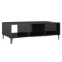 Mesa de centro madera contrachapada negro brillo 103,5x60x35cm en Mesas de centro | Comprar online en Foru.es