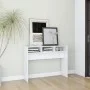 Mesa consola madera de ingeniería blanco 105x30x80 cm de vidaXL, Mesas auxiliares - Ref: Foro24-808305, Precio: 44,14 €, Desc...