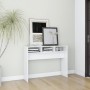 Mesa consola madera de ingeniería blanco 105x30x80 cm de vidaXL, Mesas auxiliares - Ref: Foro24-808305, Precio: 45,38 €, Desc...