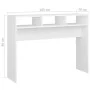 Weißer Konsolentisch aus Holzwerkstoff, 105 x 30 x 80 cm von vidaXL, Seitentische - Ref: Foro24-808305, Preis: 44,14 €, Rabat...