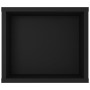 Mueble de TV colgante madera contrachapada negro 100x30x26,5 cm en Muebles TV | Comprar online en Foru.es