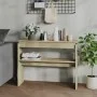 Sonoma oak plywood console table 102x30x80 cm by vidaXL, Side tables - Ref: Foro24-808326, Price: 49,11 €, Discount: %
