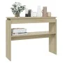 Sonoma oak plywood console table 102x30x80 cm by vidaXL, Side tables - Ref: Foro24-808326, Price: 49,11 €, Discount: %