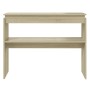 Mesa consola madera contrachapada roble Sonoma 102x30x80 cm de vidaXL, Mesas auxiliares - Ref: Foro24-808326, Precio: 49,84 €...