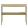 Sonoma oak plywood console table 102x30x80 cm by vidaXL, Side tables - Ref: Foro24-808326, Price: 49,11 €, Discount: %