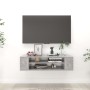 Mueble de TV colgante contrachapada gris hormigón 100x30x26,5cm en Muebles TV | Comprar online en Foru.es