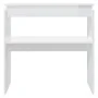 Mesa consola madera contrachapada blanco brillante 80x30x80 cm de vidaXL, Mesas auxiliares - Ref: Foro24-808320, Precio: 42,0...