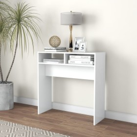 Mesa consola madera de ingeniería blanco 78x30x80 cm de vidaXL, Mesas auxiliares - Ref: Foro24-808296, Precio: 41,19 €, Descu...