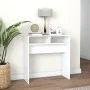 White engineered wood console table 78x30x80 cm by vidaXL, Side tables - Ref: Foro24-808296, Price: 40,58 €, Discount: %