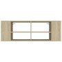 Mueble pared TV madera contrachapada roble Sonoma 102x35x35 cm en Muebles TV | Comprar online en Foru.es