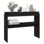 Mesa consola madera contrachapada negro 102x30x80 cm de vidaXL, Mesas auxiliares - Ref: Foro24-808324, Precio: 67,63 €, Descu...