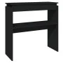 Mesa consola madera contrachapada negro 80x30x80 cm de vidaXL, Mesas auxiliares - Ref: Foro24-808315, Precio: 45,46 €, Descue...