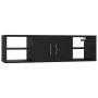 Estantería de pared madera contrachapada negro 102x30x29 cm en Estanterías | Comprar online en Foru.es