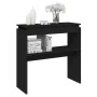 Mesa consola madera contrachapada negro 80x30x80 cm de vidaXL, Mesas auxiliares - Ref: Foro24-808315, Precio: 45,46 €, Descue...