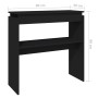 Mesa consola madera contrachapada negro 80x30x80 cm de vidaXL, Mesas auxiliares - Ref: Foro24-808315, Precio: 46,17 €, Descue...