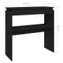 Mesa consola madera contrachapada negro 80x30x80 cm de vidaXL, Mesas auxiliares - Ref: Foro24-808315, Precio: 45,46 €, Descue...