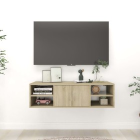 Estantería pared madera contrachapada roble Sonoma 102x30x29 cm en Estanterías | Comprar online en Foru.es