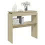 Sonoma oak plywood console table 80x30x80 cm by vidaXL, Side tables - Ref: Foro24-808317, Price: 40,32 €, Discount: %