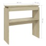 Mesa consola madera contrachapada roble Sonoma 80x30x80 cm de vidaXL, Mesas auxiliares - Ref: Foro24-808317, Precio: 40,89 €,...