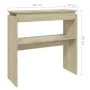 Mesa consola madera contrachapada roble Sonoma 80x30x80 cm de vidaXL, Mesas auxiliares - Ref: Foro24-808317, Precio: 40,32 €,...